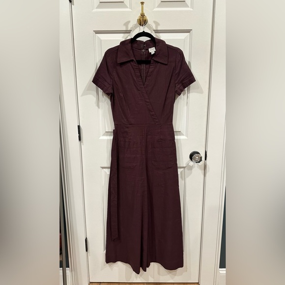 Anthropologie Pants - Anthropologie Maeve Deep Burgundy Jumpsuit